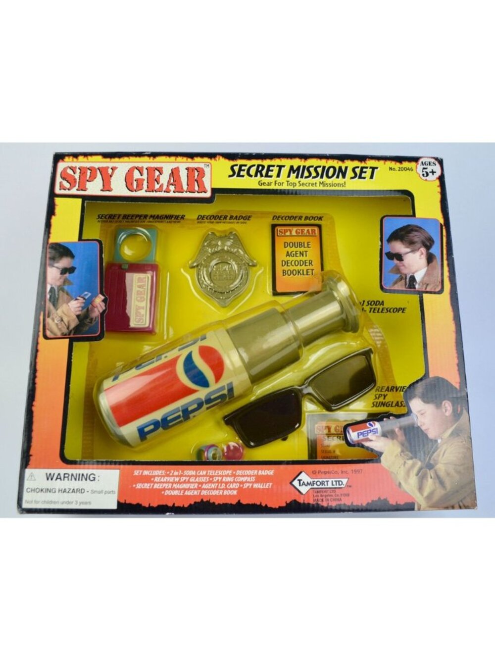 Spy Gear Secret Mission Set Pepsi 1997 Vintage New - Picture 3 of 5
